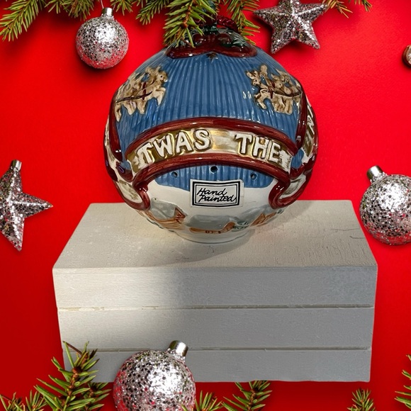 Vintage Fitz and Floyd Ornament Hand Painted Scented Ornament Christmas Ornament - Picture 1 of 7